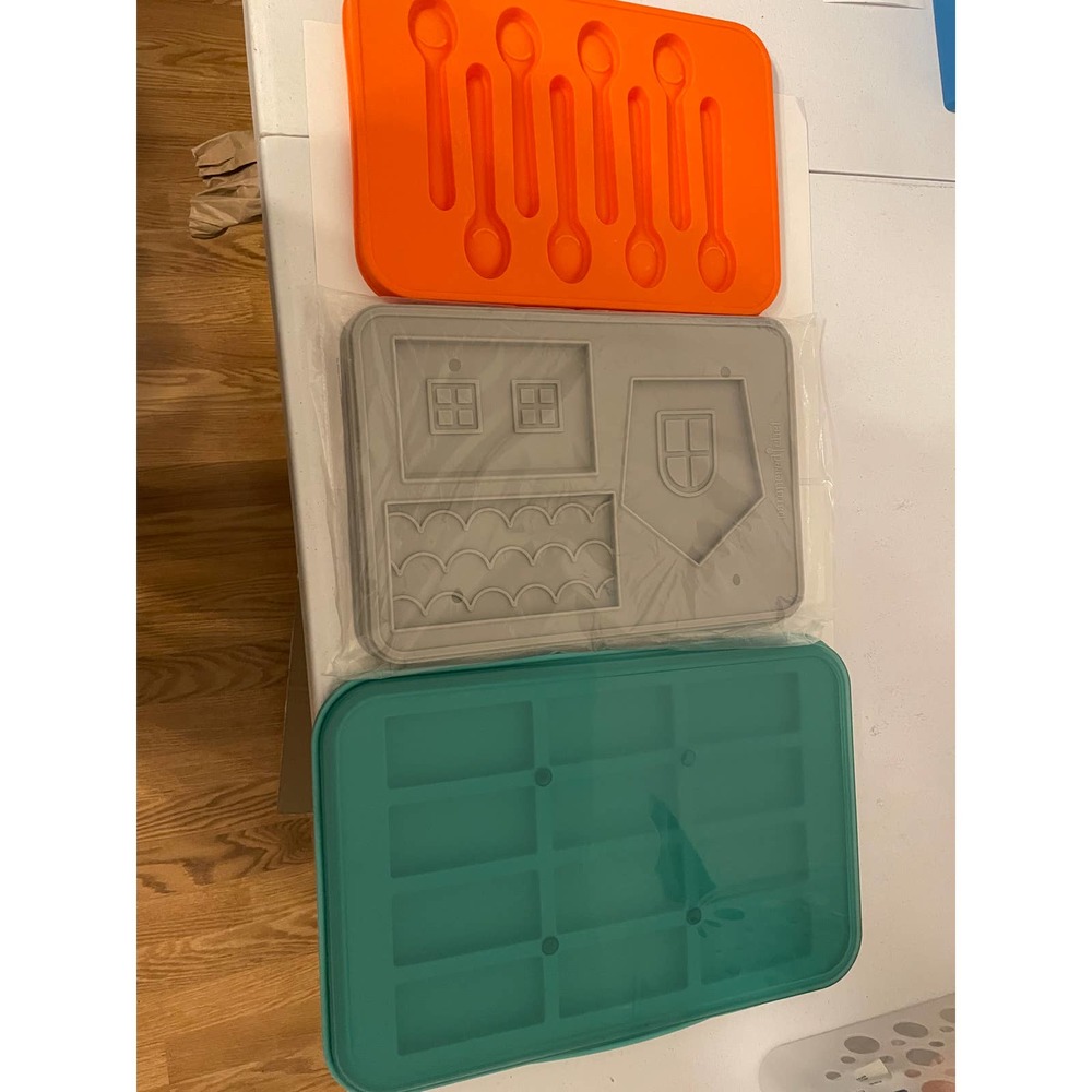 Set of 3 Pampered Chef Cookie House Spoon and Snack Molds